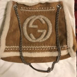 Gucci Shearling Hobo bag